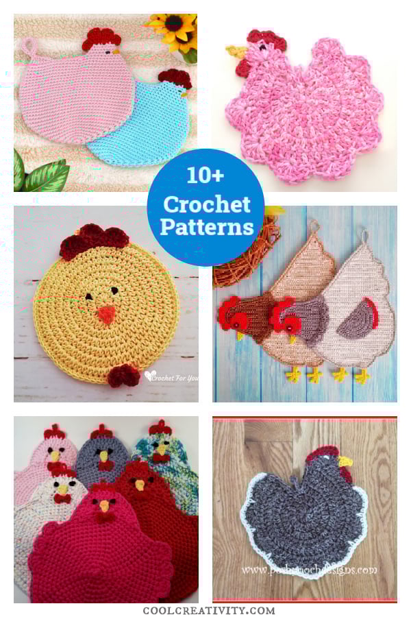 10+ Chicken Potholder Crochet Patterns 