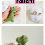 Amigurumi Hatching Dinosaur T-rex Egg Crochet Pattern