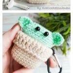 Baby Yoda Airpods Case Keychain Crochet Pattern