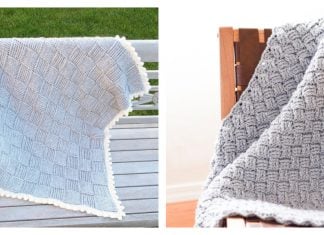 Basketweave Blanket Free Crochet Pattern