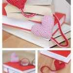 Book Lovers Heart Bookmark Free Crochet Pattern