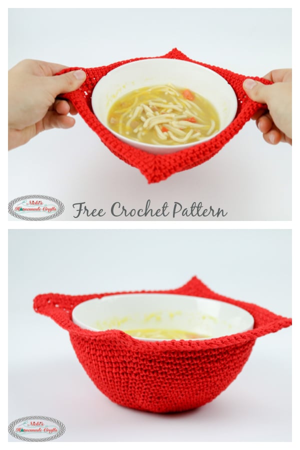 Bowl Cozy Free Crochet Pattern 