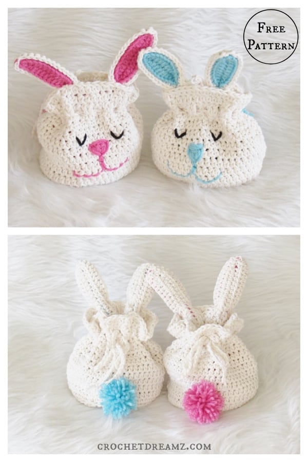 Bunny Treat Bag Free Crochet Pattern 