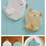 Chickadee Potholder Free Crochet Pattern