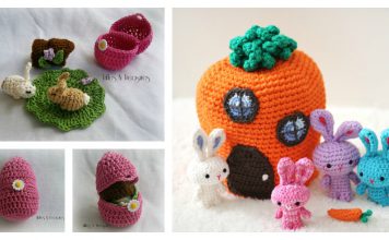 Easter Bunny Playset Free Crochet Pattern