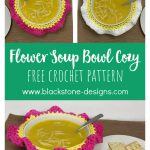 Flower Soup Bowl Cozy Free Crochet Pattern