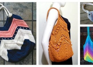 Granny Square Bottom Bag Free Crochet Pattern