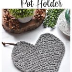 Heart Shaped Pot Holder Free Crochet Pattern