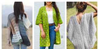 Lace Kimono Cardigan Free Crochet Patterns