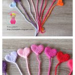 Lovely Heart Bookmark Free Crochet Pattern