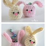 Mini Bunny Baskets Free Crochet Pattern and Video Tutorial