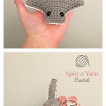 Ralph the Ray keychain Free Crochet Pattern