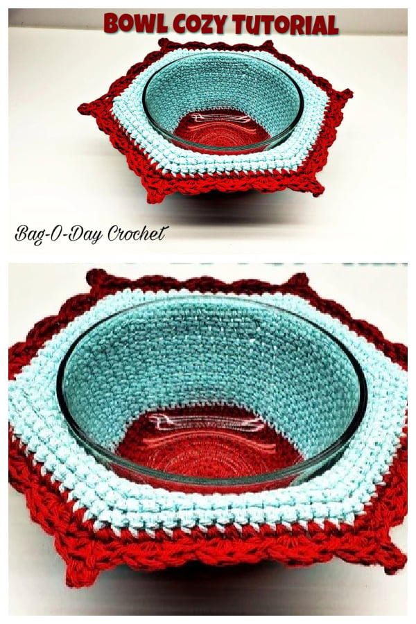 Soup Bowl Cozy Hot Pad Crochet Pattern