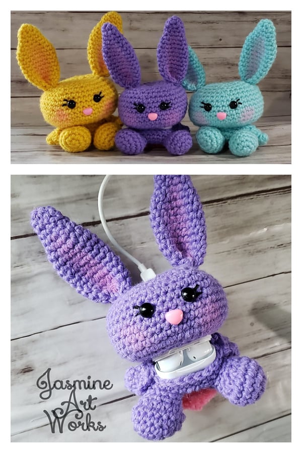 Sugar Plum Airpod Bunny Case Crochet Pattern 