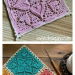 Sweetheart Square Doily Free Crochet Pattern