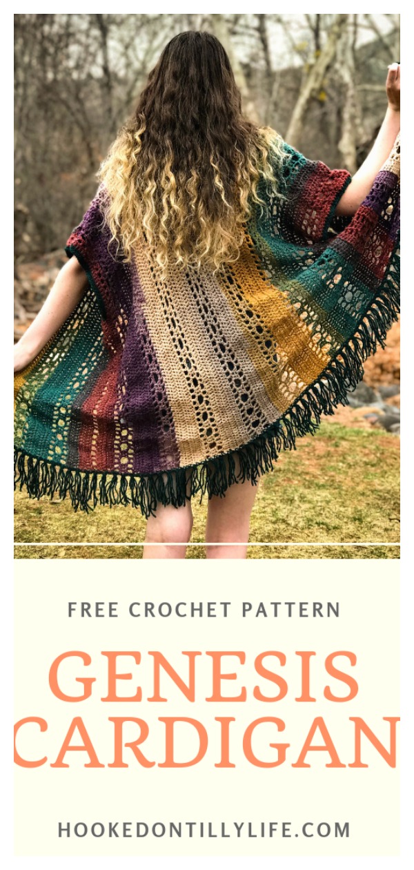 The Genesis Lace Kimono Cardigan Free Crochet pattern