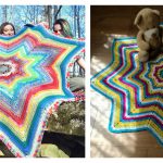 8 Point Star Blanket Free Crochet Pattern