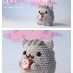 Amigurumi Pusheen Cat with Donut Free Crochet Pattern