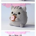 Amigurumi Pusheen Cat with Donut Free Crochet Pattern