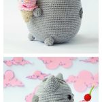 Amigurumi Pusheen with Ice Cream Free Crochet Pattern