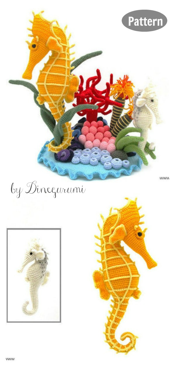 Amigurumi Seahorse Crochet Pattern 