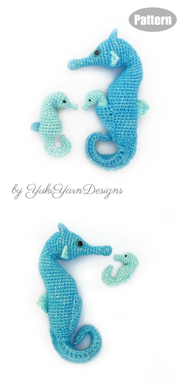 Amigurumi Seahorse Crochet Pattern 