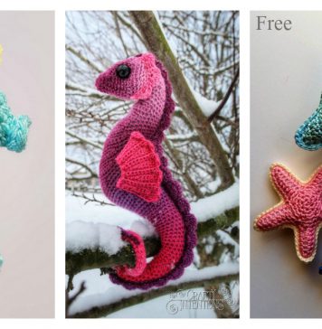 Amigurumi Seahorse Free Crochet Pattern and Paid