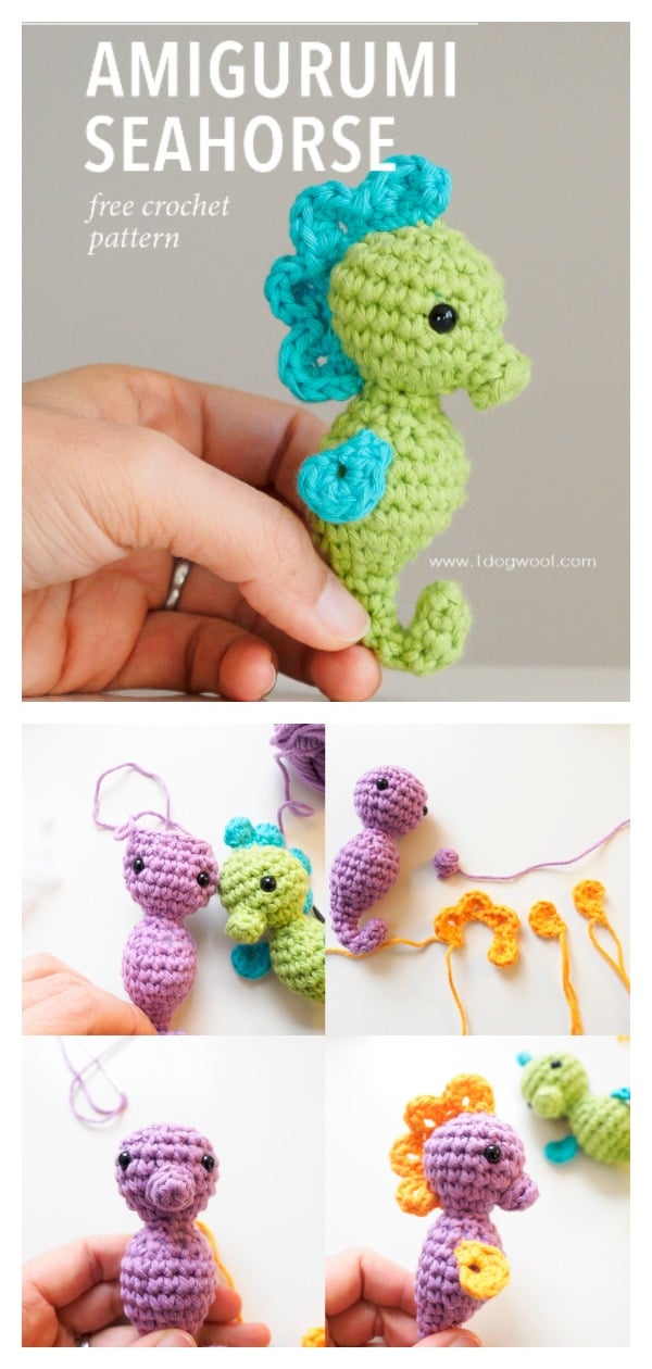 Amigurumi Seahorse Free Crochet Pattern