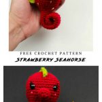 Amigurumi Strawberry Seahorse Free Crochet Pattern