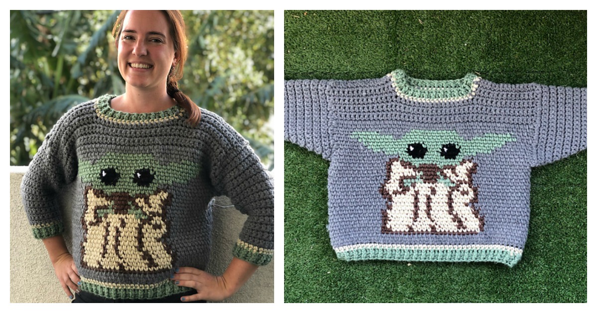 kids baby yoda sweater