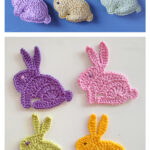  Bunny Rabbit Applique Motif Crochet Pattern and Video Tutorial