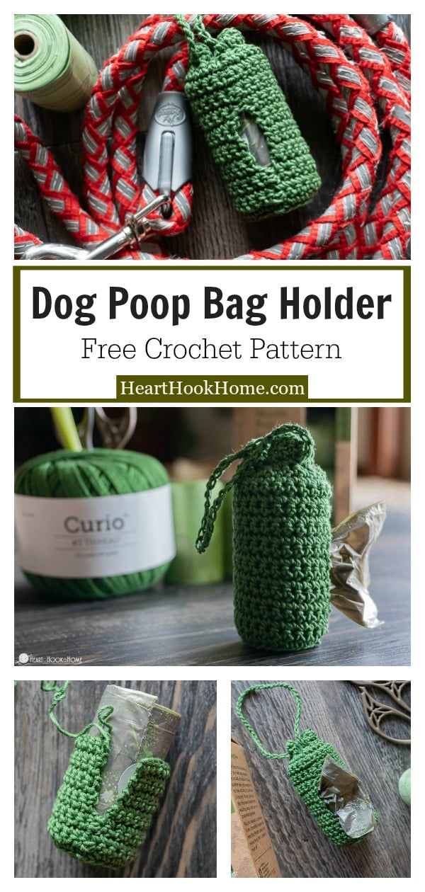 Dog Poop Bag Holder Free Crochet Pattern