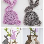 Easter Bunny Applique Free Crochet Pattern