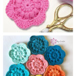 Floret Face Pads Scrubbies Free Crochet Pattern