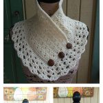 Lace Edging Pam’s Ombre Cowled Neckwarmer Free Crochet Pattern