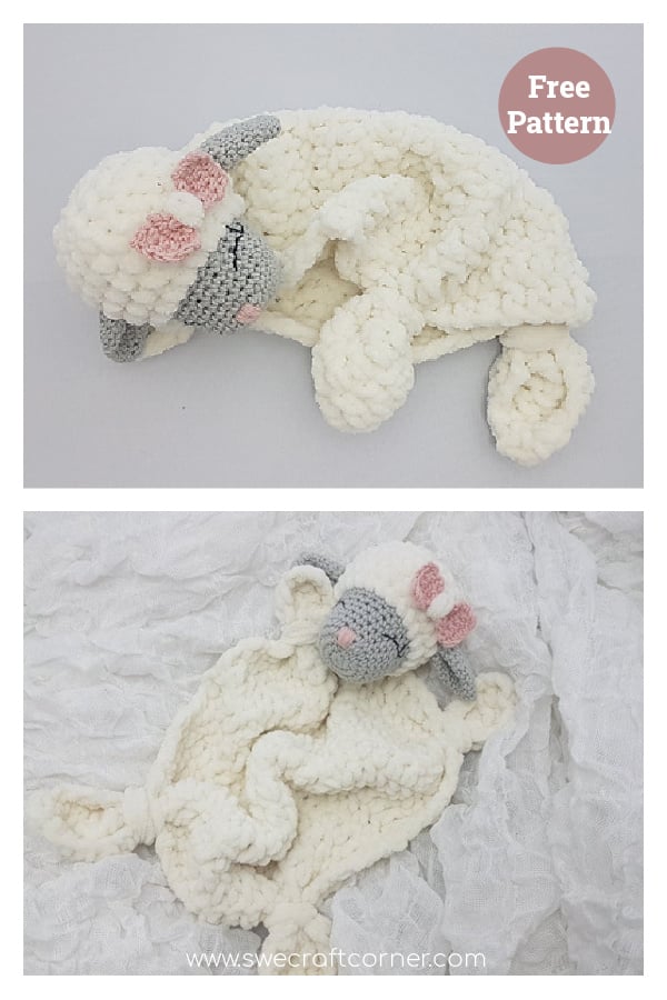 Little Lamb Baby Lovey Free Crochet Pattern 