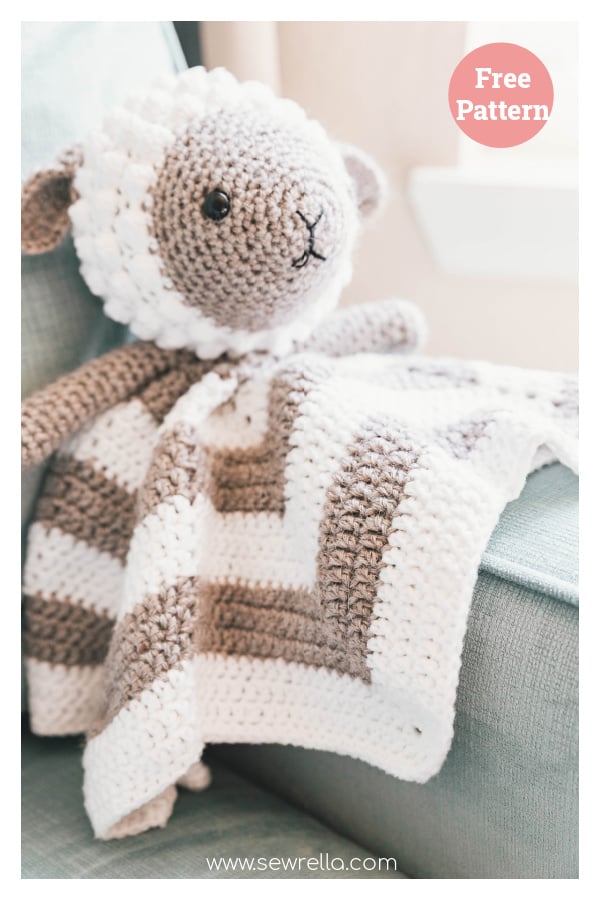 Little Lamb Baby Lovey Free Crochet Pattern
