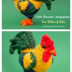 Little Rooster Amigurumi Free Crochet Pattern and Video Tutorial