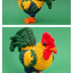 Little Rooster Amigurumi Free Crochet Pattern and Video Tutorial