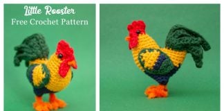 Little Rooster Amigurumi Free Crochet Pattern and Video Tutorial