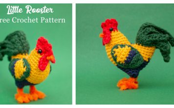 Little Rooster Amigurumi Free Crochet Pattern and Video Tutorial
