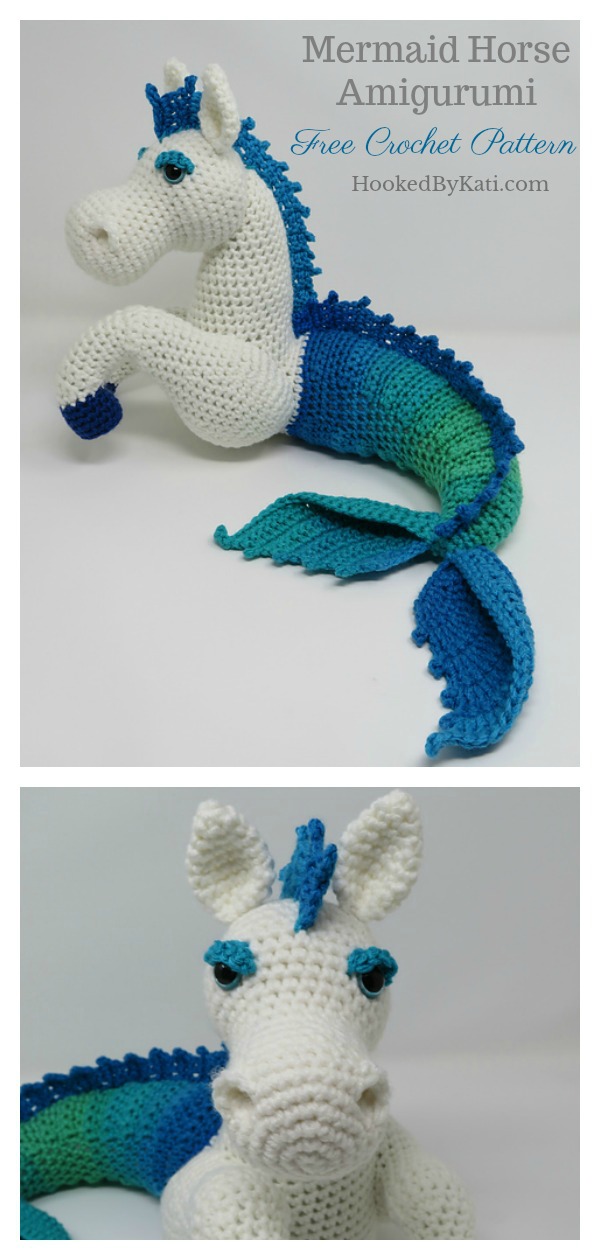 Mermaid Horse Amigurumi Free Crochet Pattern