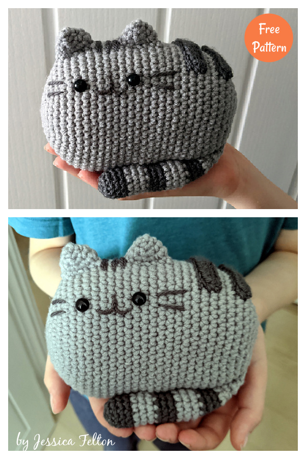 Amigurumi Pusheen Cat with Donut Free Crochet Pattern