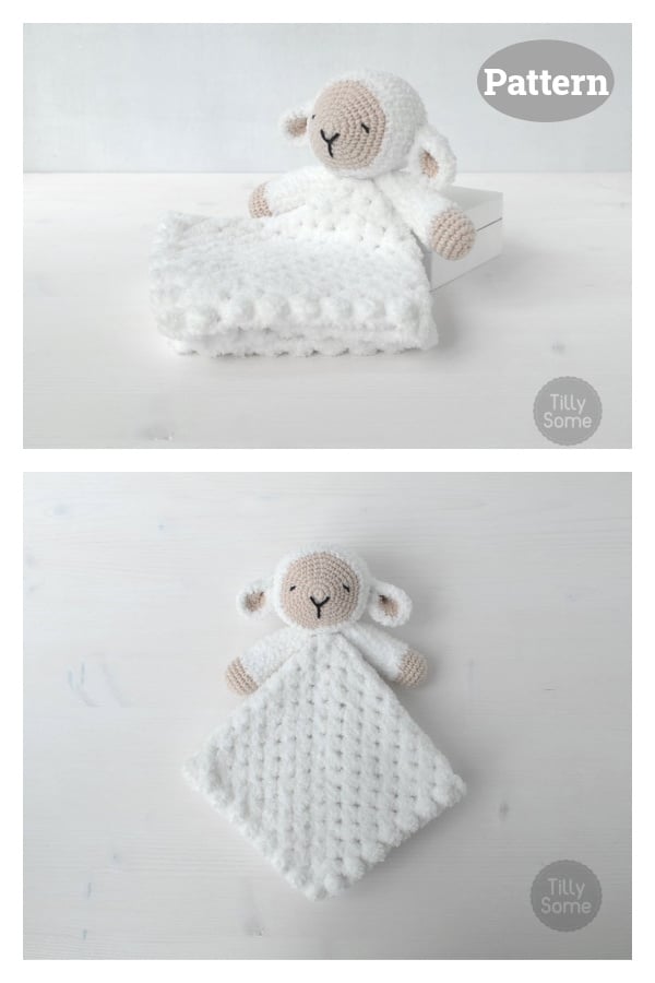 Sleepy Sheep Lovey Crochet Pattern 