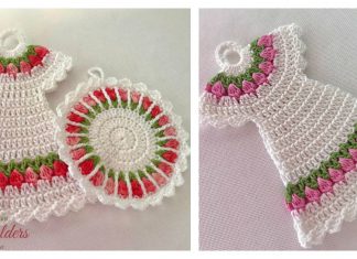 Tulip Stitch Potholder Free Crochet Pattern