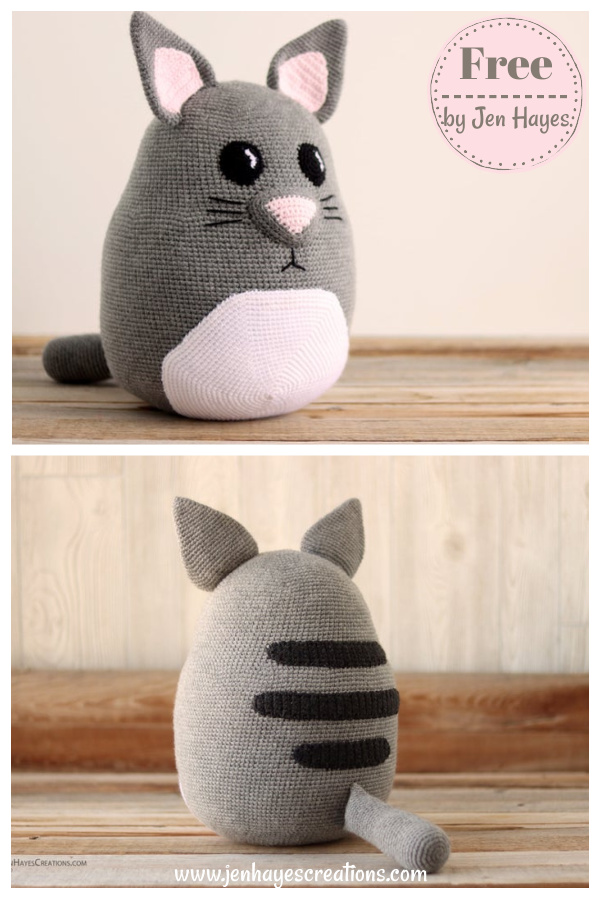 Weighted Snuggle Cat Free Crochet Pattern