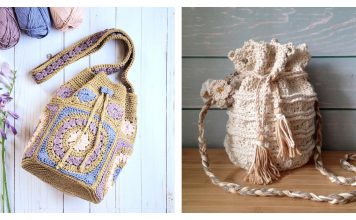 10 Drawstring Bucket Bag Crochet Patterns