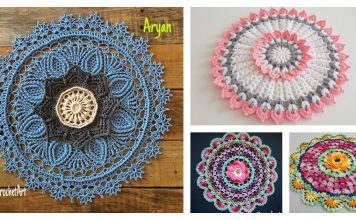 3D Flower Doily Free Crochet Pattern