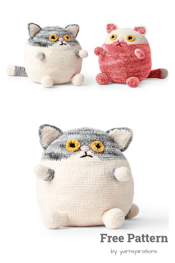 Adorable Fat Cat Free Crochet Pattern 