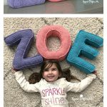 Alphabet Pillow Free Crochet Pattern